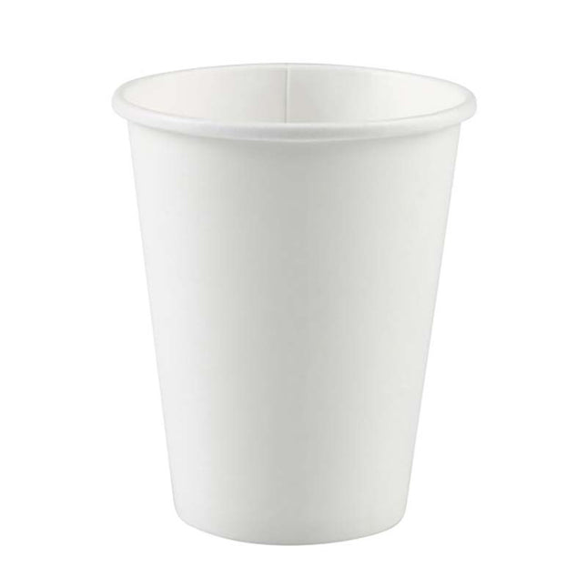 Pappbecher Uni 250ml/8Stk. weiß