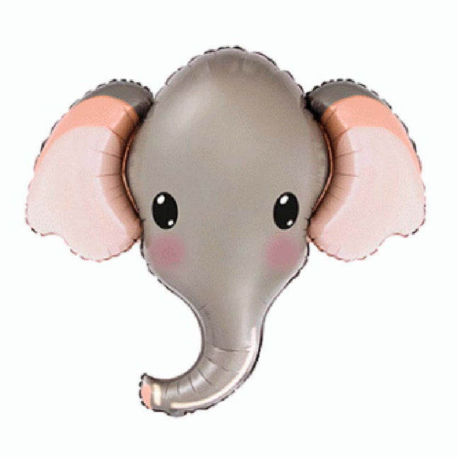 Folienballon Lose - Elefant Kopf Grau | HFE