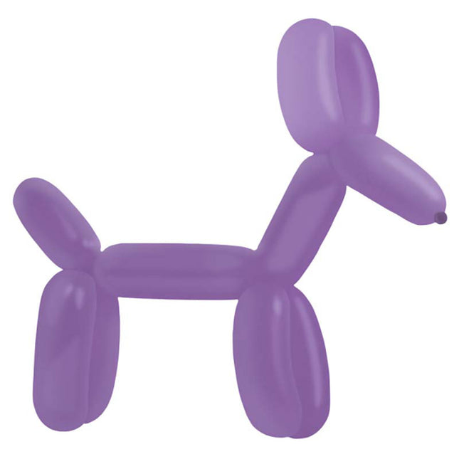 Modelling Ballons E260, Lila, 114 cm, 100 Stück