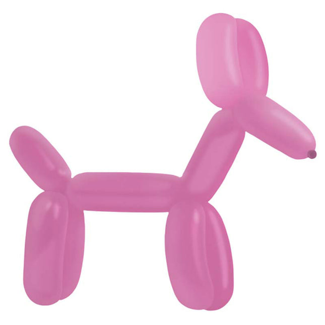 Modelling Ballons E260, Pink, 114 cm, 100 Stück