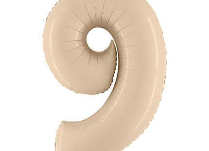Riesenzahl Folienballon 40"/102cm | Satin Cream #9