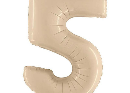Riesenzahl Folienballon 40"/102cm | Satin Cream #5