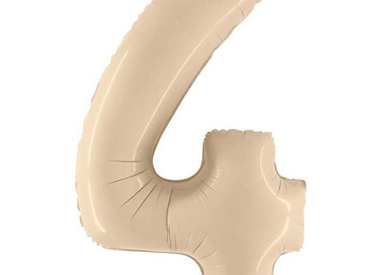 Riesenzahl Folienballon 40"/102cm | Satin Cream #4