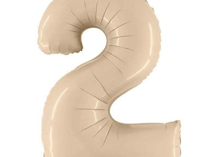 Riesenzahl Folienballon 40"/102cm | Satin Cream #2