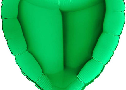 18"/Ø46cm Folienballon Lose - Uni Herz | Grün