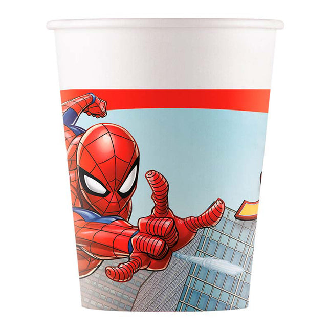 Pappbecher Spiderman Crime 200ml/8Stk. FSC