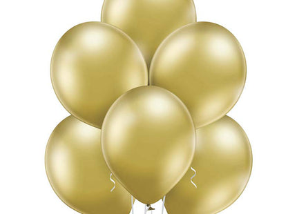 25 Stk. Luftballon Uni Glossy Ø 12cm | Gold
