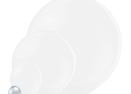 25 Stk. Luftballon Uni Glossy Ø 12cm | Silber