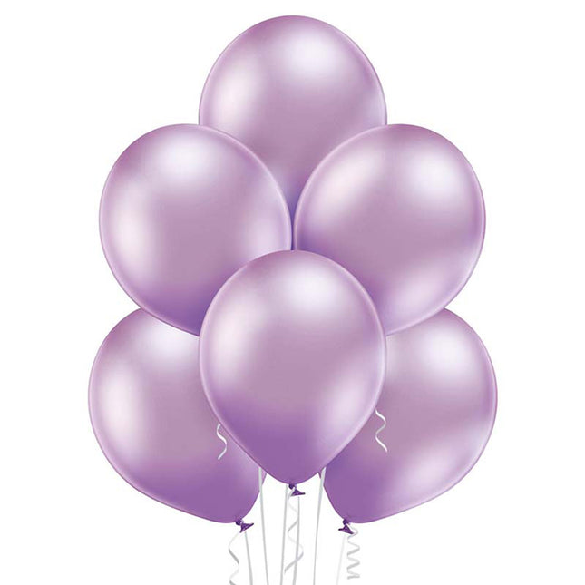 25 Stk. Luftballon Uni Glossy Ø 12cm | Lila
