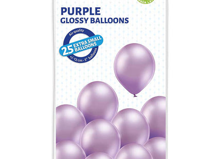 25 Stk. Luftballon Uni Glossy Ø 12cm | Lila