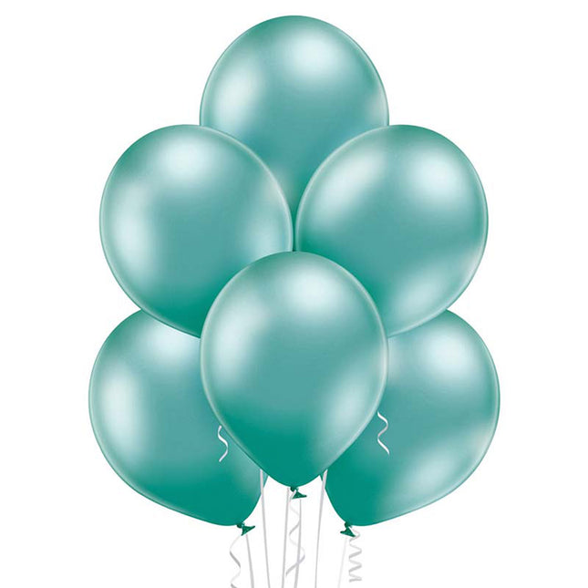 25 Stk. Luftballon Uni Glossy Ø 12cm | Grün