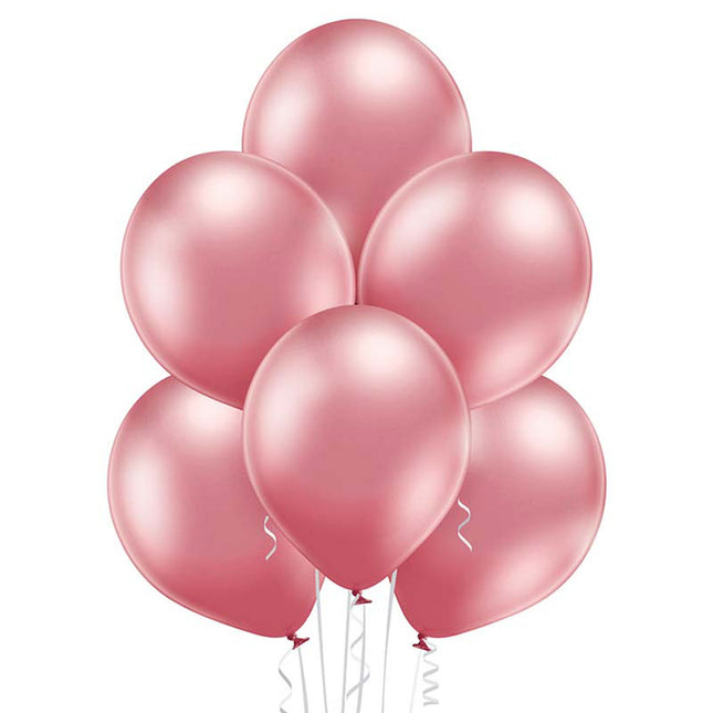 25 Stk. Luftballon Uni Glossy Ø 12cm | Pink