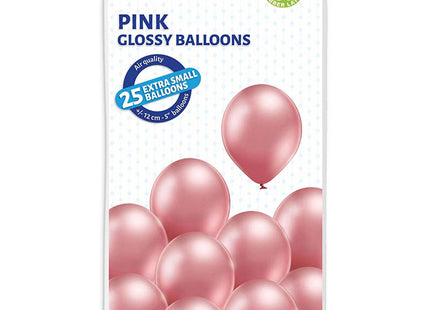 25 Stk. Luftballon Uni Glossy Ø 12cm | Pink
