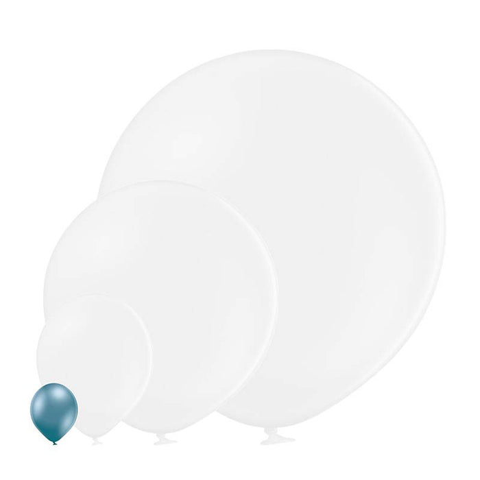 25 Stk. Luftballon Uni Glossy Ø 12cm | Blau