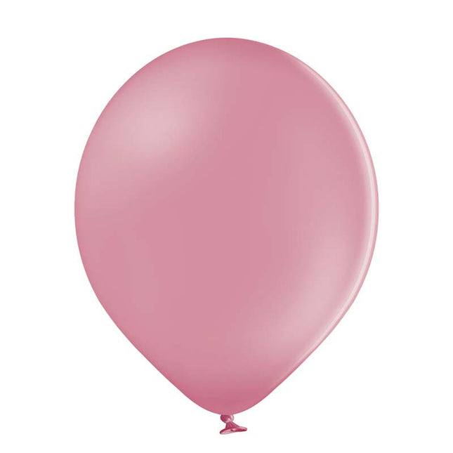 100 Stk. Luftballon Unifarben Ø 30cm | Wild Rose #487