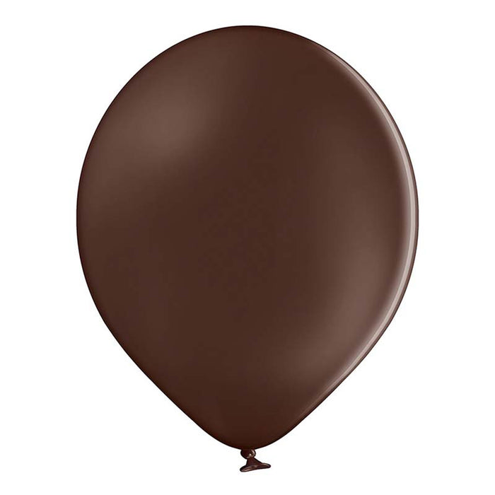 50 Luftballons Uni Pastell Ø 30/33cm | Cocoa Brown