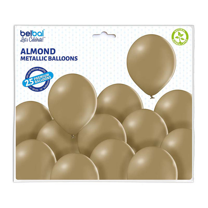 50 Luftballons Uni Pastell Ø 30/33cm | Almond