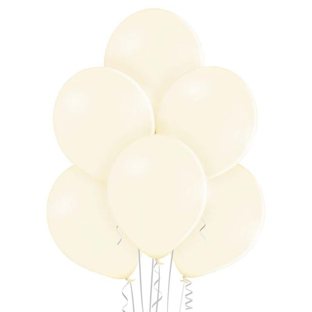 50 Luftballons Uni Pastell Ø 30/33cm | Vanilla