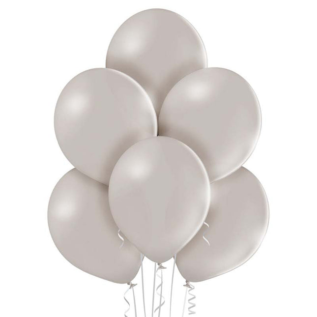 50 Luftballons Uni Pastell Ø 30/33cm | WarmGrey