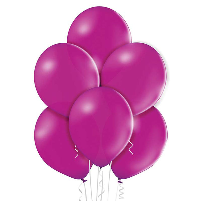 50 Luftballons Uni Pastell Ø 30/33cm | Grape Violet