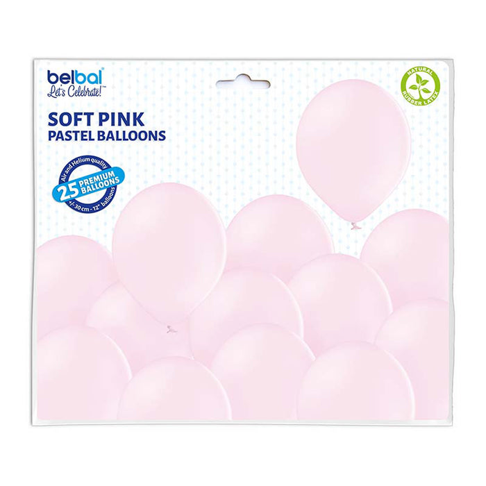 50 Luftballons Uni Pastell Ø 30/33cm | SoftPink