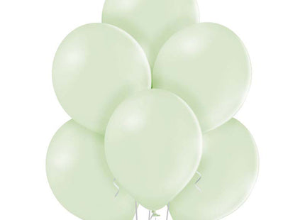 50 Luftballons Uni Pastell Ø 30/33cm | Kiwi