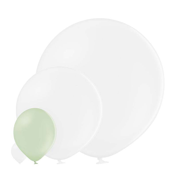 50 Luftballons Uni Pastell Ø 30/33cm | Kiwi