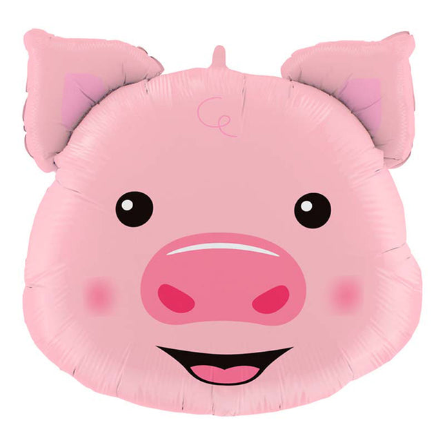 24" Shape Folienballon Lose - Schwein Kopf E | HF2
