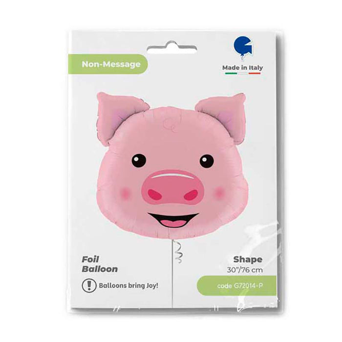 24" Shape Folienballon Lose - Schwein Kopf E | HF2