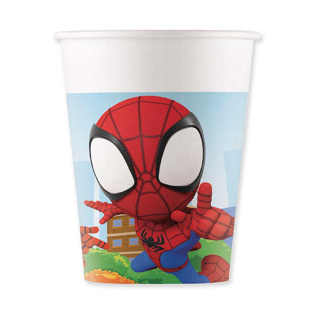 Pappbecher Spidey 200ml/8Stk.