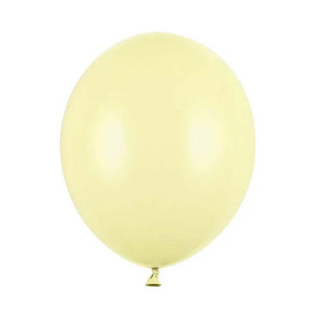 Latexballon 30cmØ Uni Pastell | 50Stk. - Hellgelb