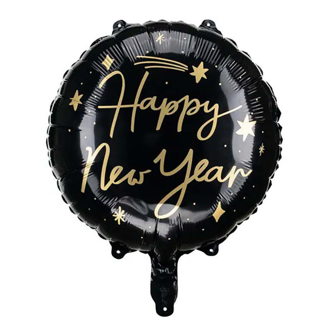 ABC18 Happy New Year schwarz
