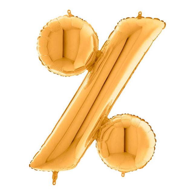 Riesenbuchstabe Folienballon 40"/102cm | Gold #%
