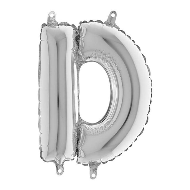 ABC14 Buchstabe D silber 36 cm