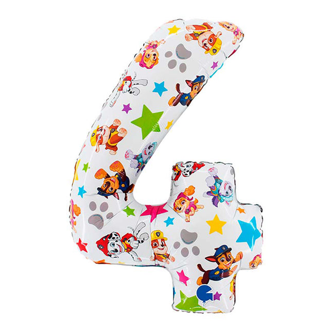 Riesenzahl Folienballon 26"/66cm | Paw Patrol #4