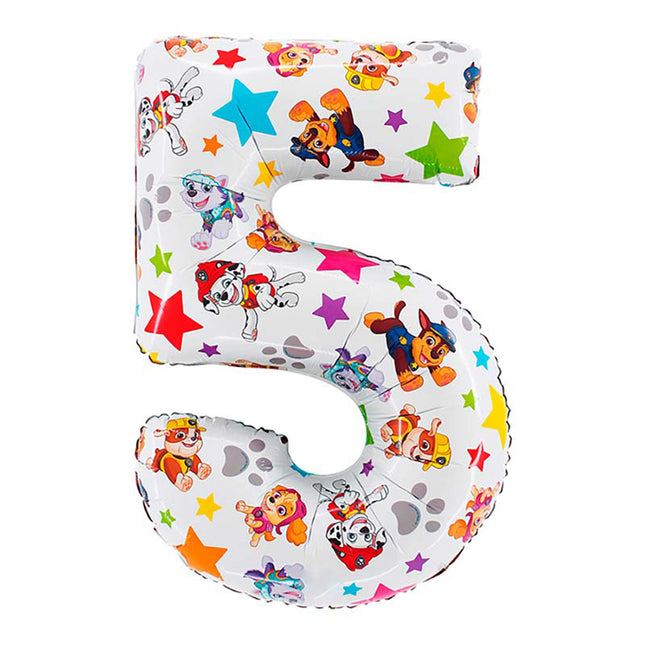 Riesenzahl Folienballon 26"/66cm | Paw Patrol #5