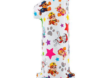Riesenzahl Folienballon 26"/66cm | Paw Patrol #1