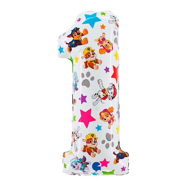 Riesenzahl Folienballon 26"/66cm | Paw Patrol #1