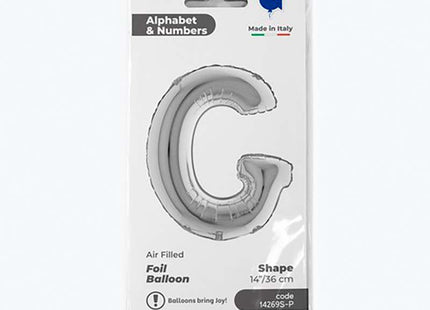 ABC14 Buchstabe G silber 36 cm