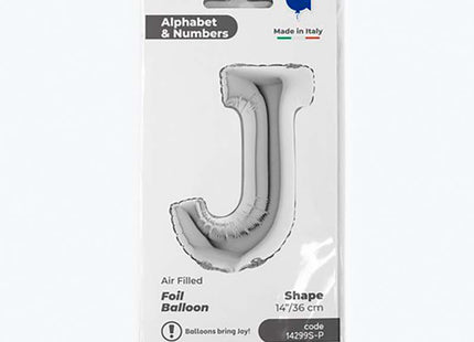ABC14 Buchstabe J silber 36 cm