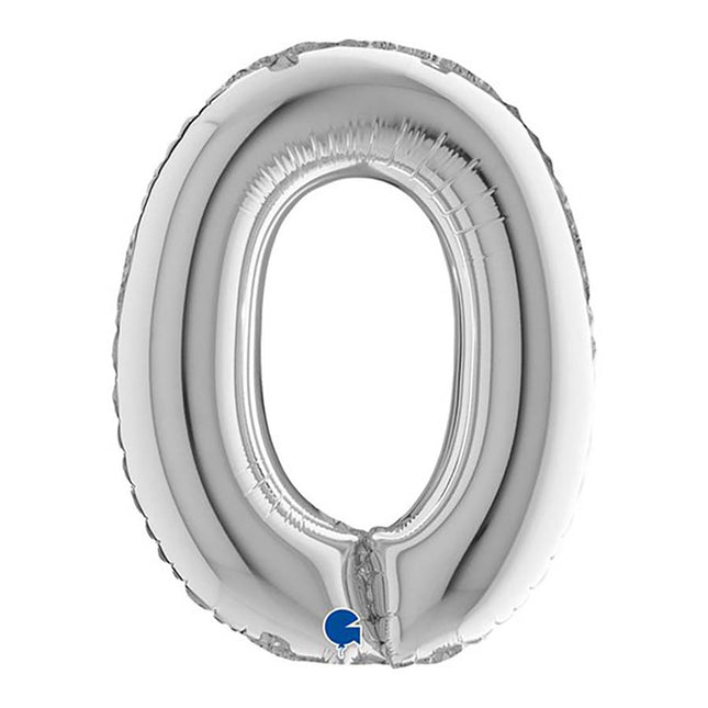 ABC14 Buchstabe O silber 36 cm