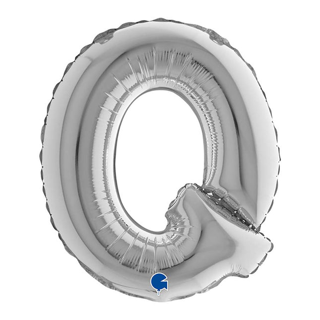 ABC14 Buchstabe Q silber 36 cm