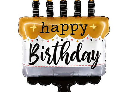 ABC Shape Metallic Satin Bday (G)