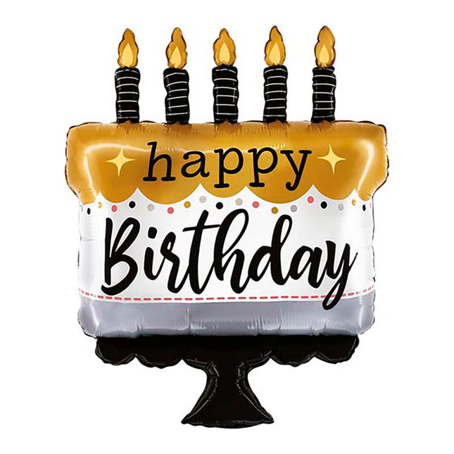 ABC Shape Metallic Satin Bday (G)