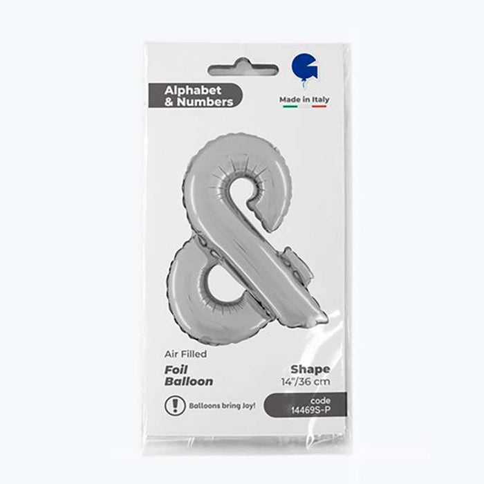 ABC14 Buchstabe & silber 36 cm