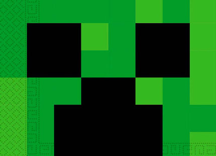 Servietten Minecraft 33x33 cm | 20 Stück FSC