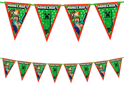 Wimpelkette Minecraft Papier FSC