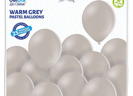 25 Stk. Luftballon Unifarben Ø 30cm | Warm Grey #440