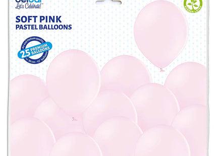 25 Stk. Luftballon Unifarben Ø 30cm | Soft Pink #454
