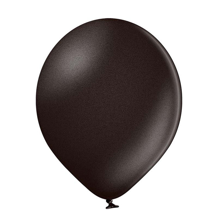 25 Stk. Luftballon Uni Metallic Ø 30cm |  Schwarz#090
